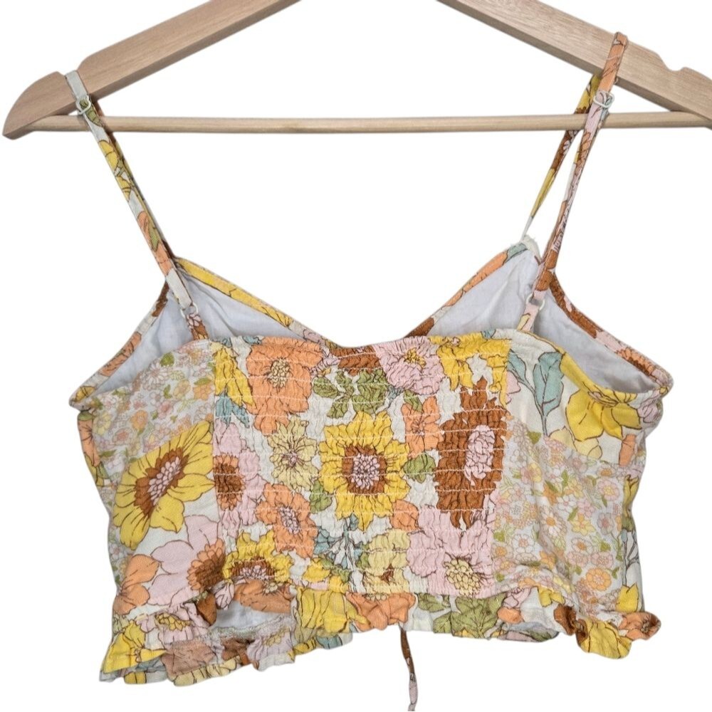 American Eagle Floral Patchwork Spaghetti Strap C… - image 2